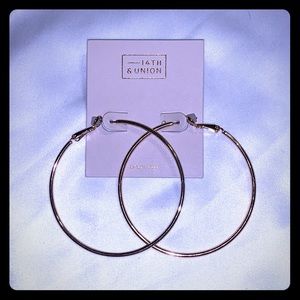 Nordstrom Medium Gold Hoop Earrings